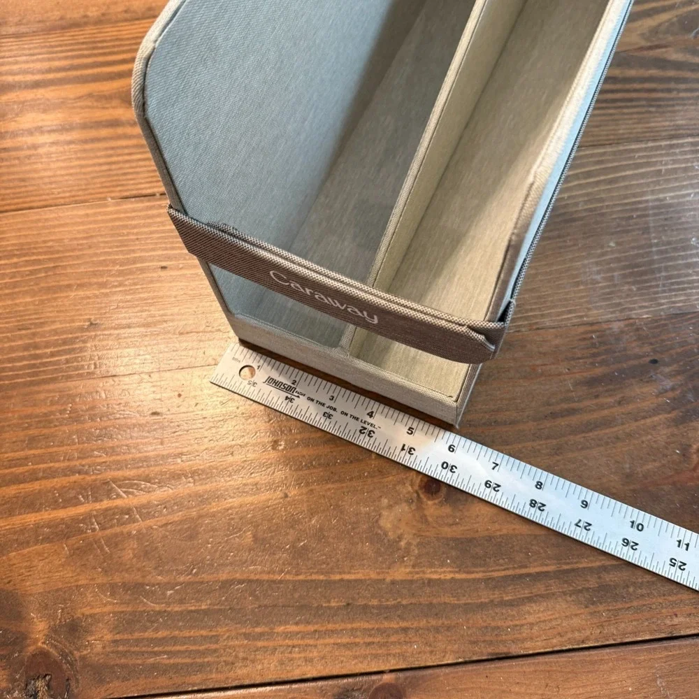CARAWAY BAKEWARE CANVAS STORAGE BIN HOLDER ORGANIZER‎ EUC